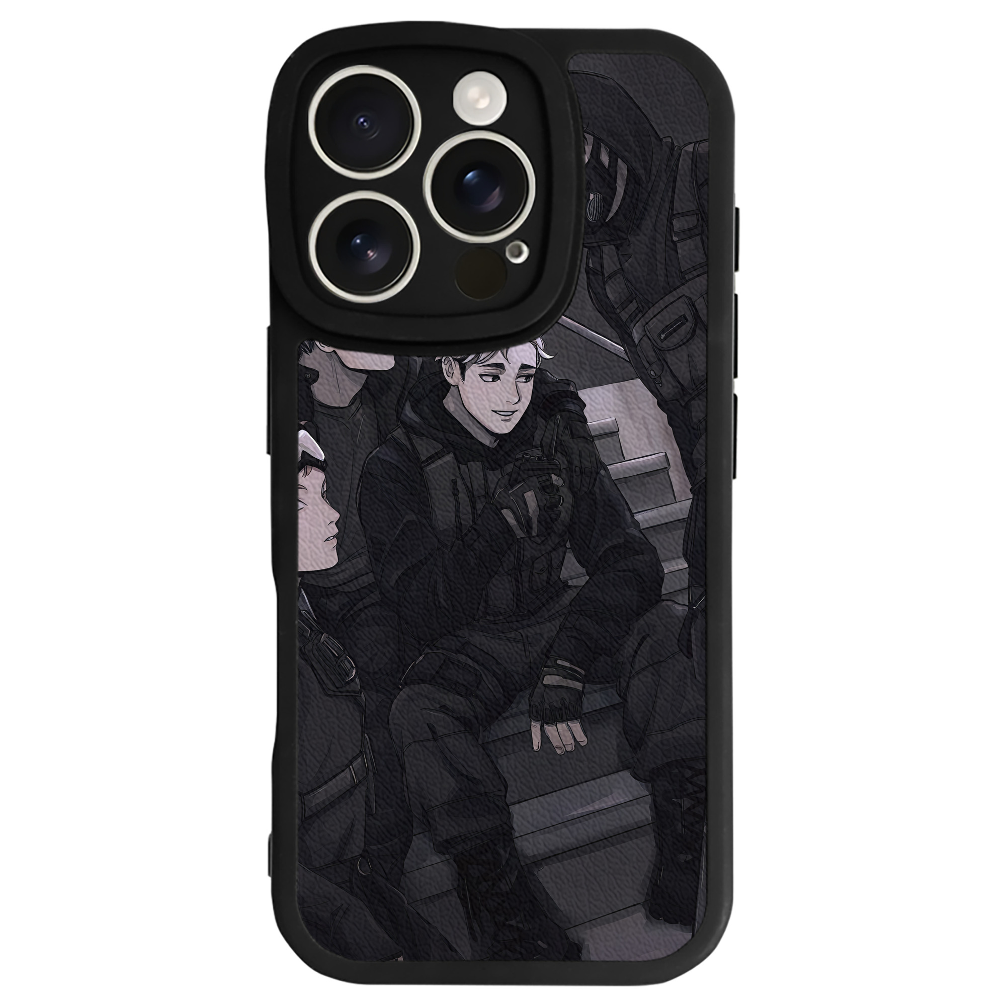（画像用） ハイキュー!! Haikyu!! 【iPhone 16シリーズ対応】シリコンスマホケース（レザー調） 材質：シリコン
